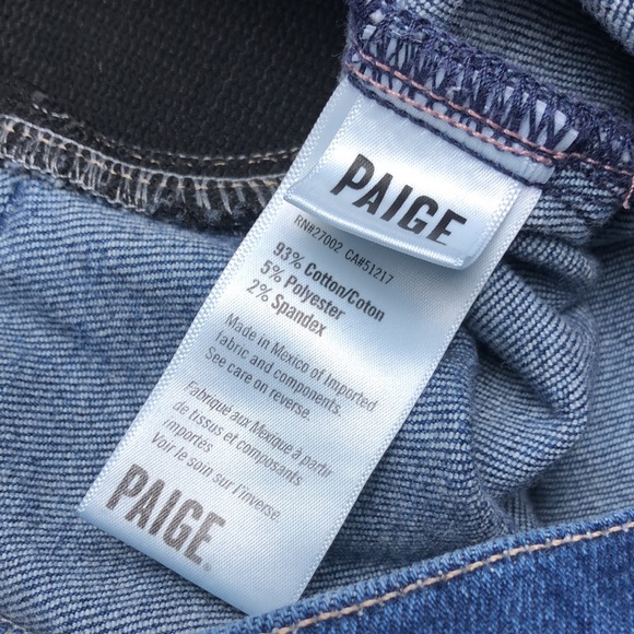 Paige Cindy Maternity Jeans Elastic Gusset Stretchy Waist - Picture 8 of 11